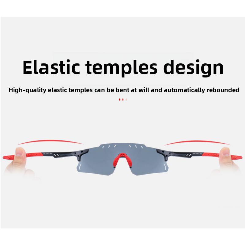 2025 neue Outdoor-Sportsonnenbrille farbwechselnde Radsportsonnenbrille polarisiert ultraleicht winddicht Brille Tide