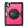 For iPad Mini (2024)/(2021) Case Kickstand PC + TPE Tablet Cover with Hand Strap and Shoulder Strap