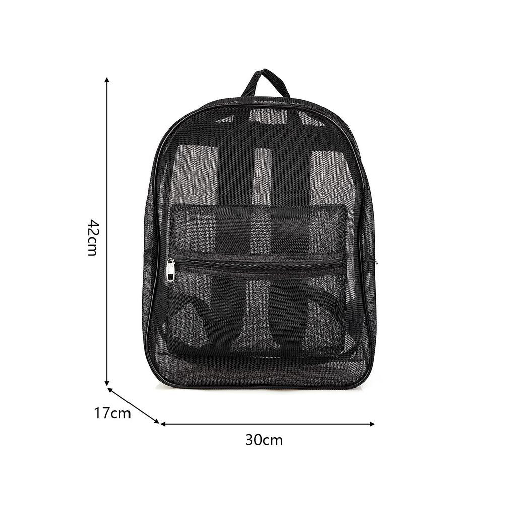 NOTAG Mesh Backpack, Mesh Bag, Daypack, Unisex, Knapsack, Gym Sack, Sports, Pullover, Beach Backpack, Breathable, Outdoor, School, Large Capacity, A4