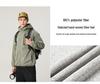 Men's Winter Fleece-Lined Hooded Sweatshirt Jacket