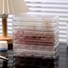 Three-Fold Press-On Nail Storage Boxes Transparent Plastic Nail Storage Box Press-On Nail Organizer For False Nails Display