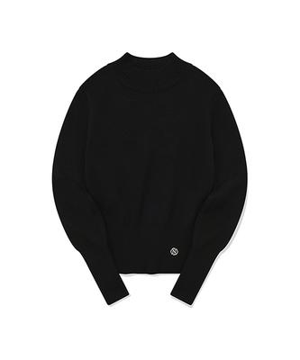 KIRSH Collection Metal Logo Point Knit [Black]