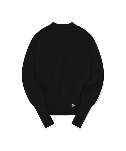 Kirsh Collection Metal Logo Point Knit [Black] Black/1