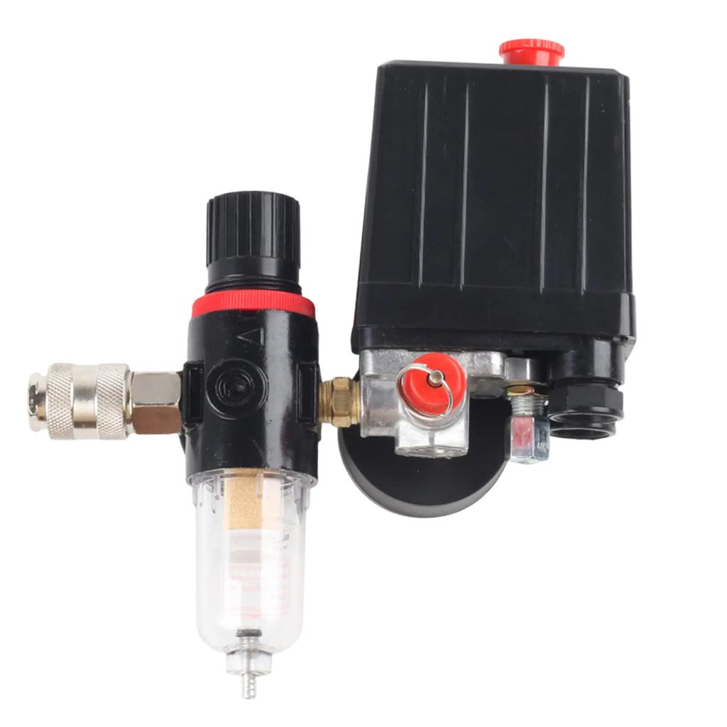 Air Compressor Pressure Switch with Integrated Manometer & Water Separator Pressure Control Valve for Compressors