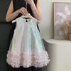 Girls' Summer Dress: Butterfly Sequin Skirt Elegant Princess Dress
