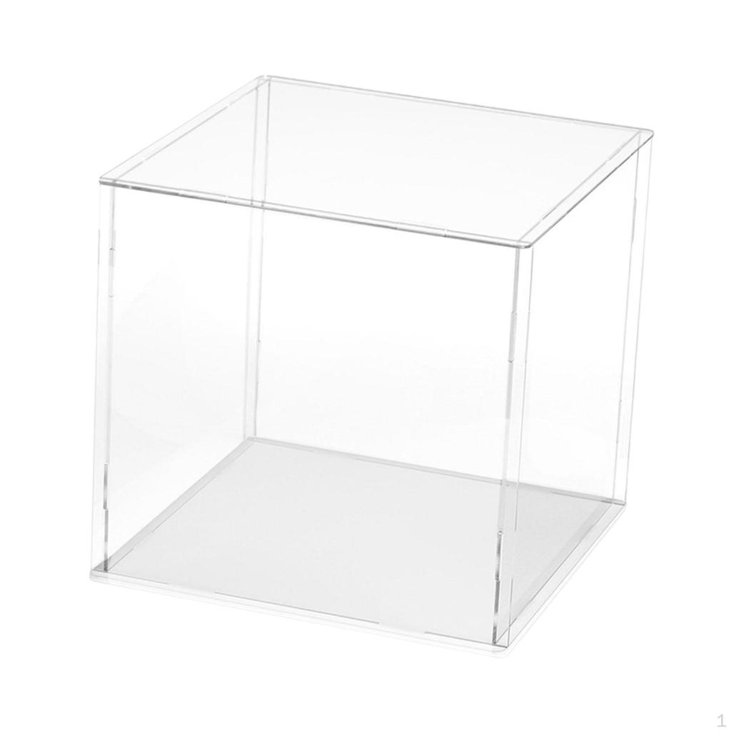 Acryl Klar Display Box Fall Figur Organizer Ständer Container Transparent für
