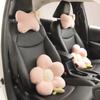 Cute Flower Car Headrest Pillow Neck And Waist Support Lumbar Support Auto Decoration Cushion Kawaii Car Accessories