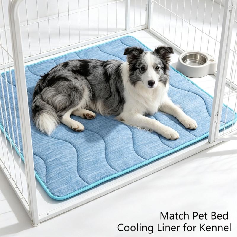 Reversible Pet Cooling Mat, Dogs and Cats, Washable Large Bed Cushion for Kennels, Sofa Use and Indoor Room Area