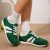 Fashion 2025 Autumn Women' Fashion Striped Green Sneakers Lightweight Non Slip Casual Sports Shoes Woman Plus Size Comfort Walking Shoes