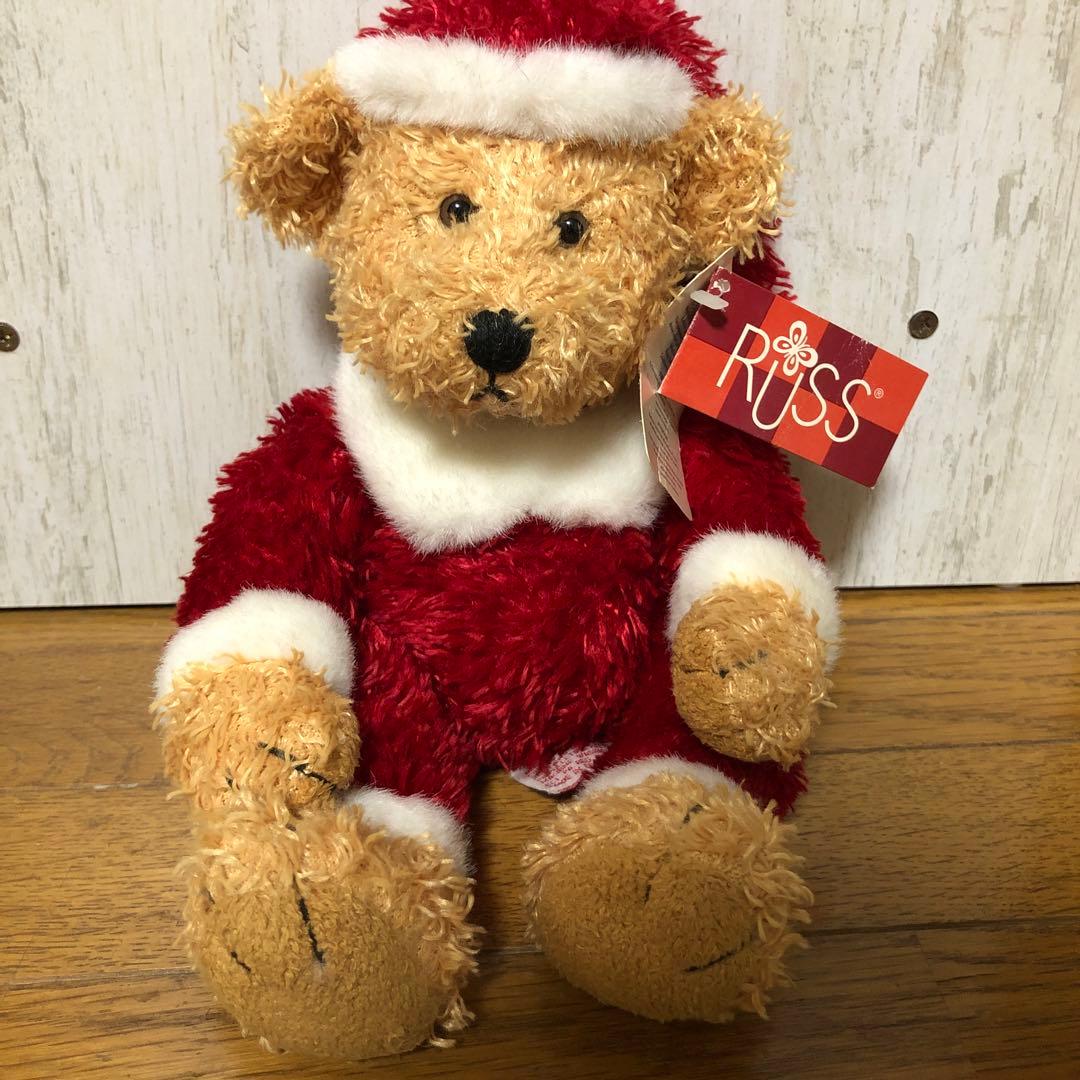 

[USED] RUSS Santa Claus Teddy Bear Plush Toy