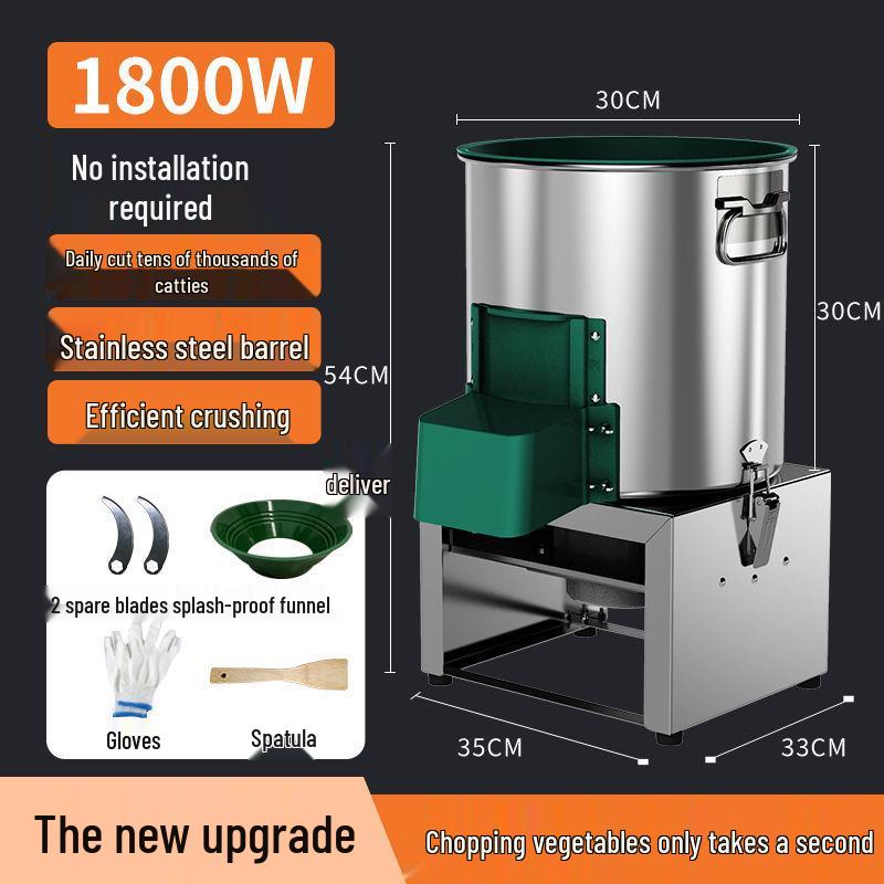 Multi-Function Stainless Steel Grass & Vegetable Chopper for Poultry and Home