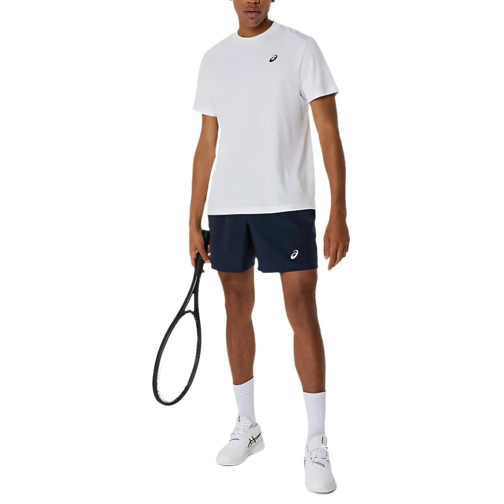 Asics COURT SHORT SLEEVE TOP T Shirt Men's White 2041A339-100