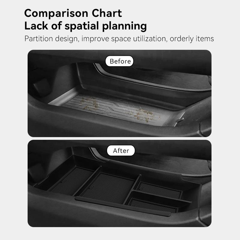 Suitable for 24-25 Models of the Explorer Equinox EV Central Control Lower Box Car Installation Box Car Interior Storage Box