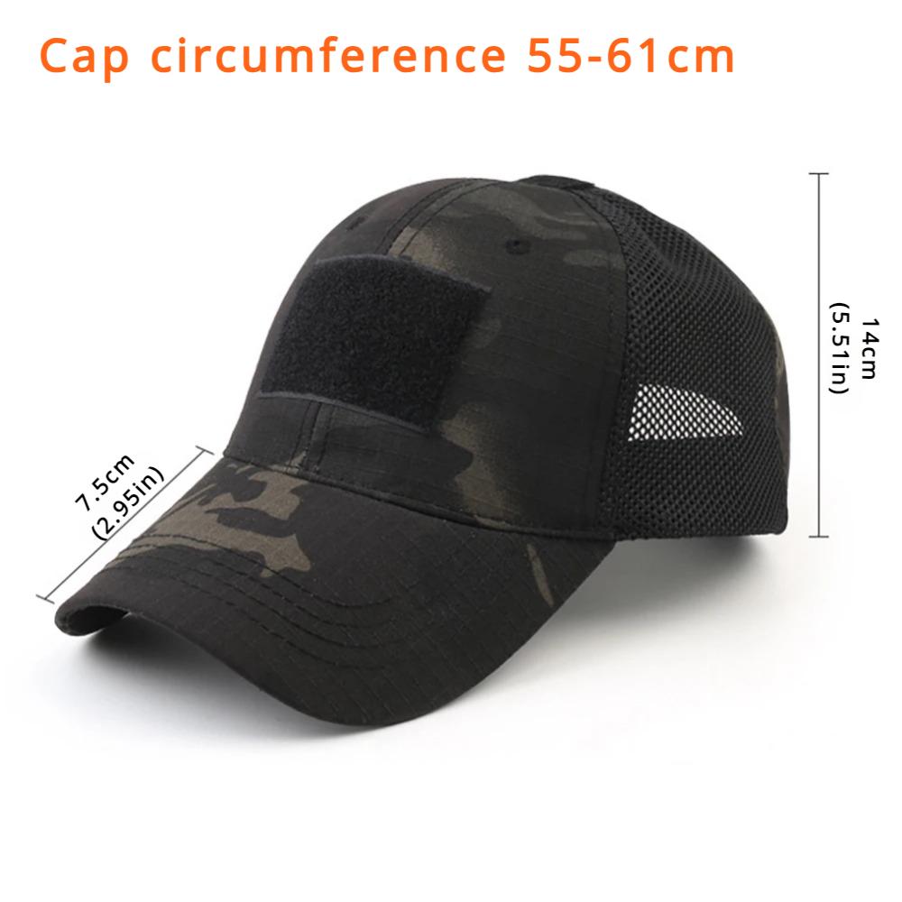 Cap Outdoor Sport Snapback Stripe Cap Camouflage Hat Simplicity Camo  Mesh Cap Sport Shade