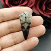 2pcs 18*40mm Mini Raven Skull Resin Replica Raven Magpie Poe Steampunk Gift Idea Zombie Skull Handcrafted Jewelry Accessories