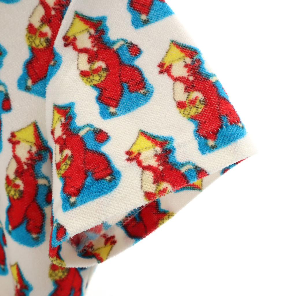 OZONE ROCKS made in Japan Pig Pattern French sleeve Cut white Women Used