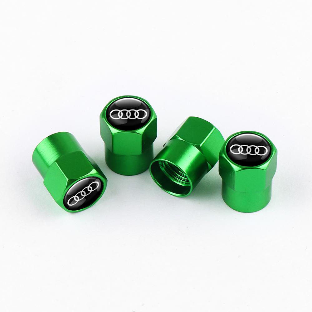 4 Pezzi Styling Auto Tappi Valvole Pneumatici Ruote Coprivalvole Stelo Valvola Pneumatico Auto Per Audi A3 A4 B8 8P 8V A6 C7 A5 Q5 B7 B6 B9 QUTTRO RS Q3 Q7