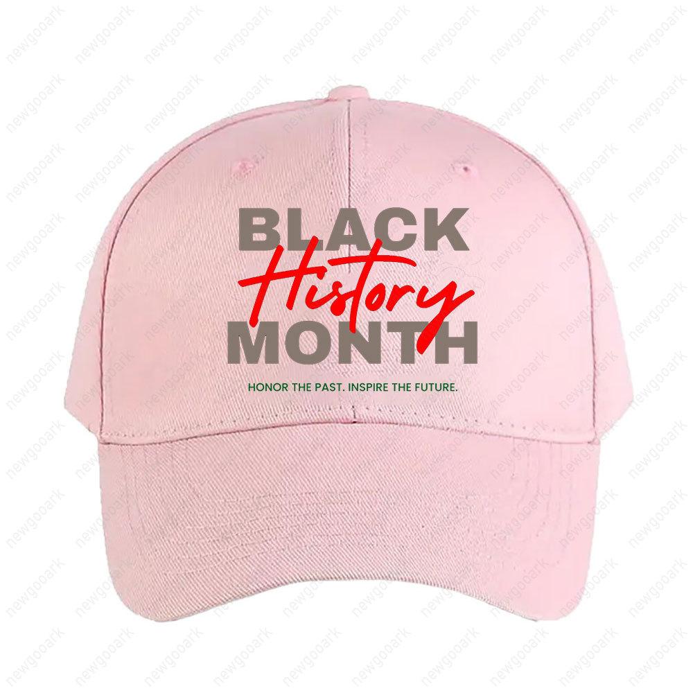 Black History Month Honor The Past Inspire The Future Cap Women Unisex Graphic Baseball Caps Peaked Hat Adjustable