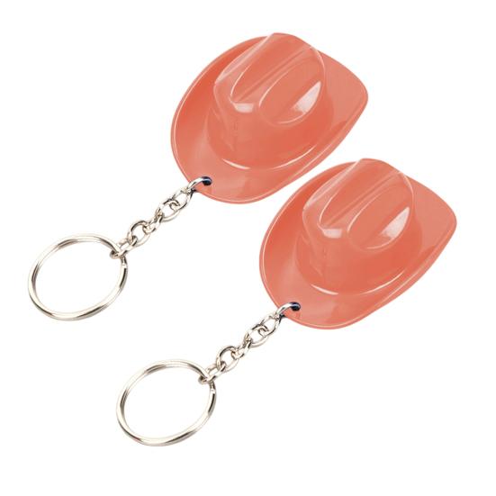 Yousheng 1/2Pcs Key Chain Rustic Western Cowboy Hat 2 in 1 Bottle Opener Keychain Portable Keyring Bar Party Favors