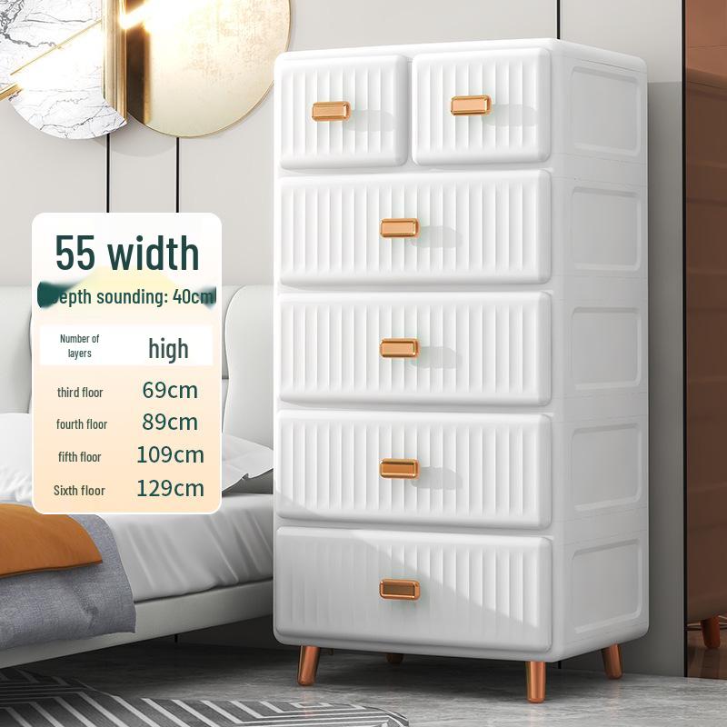 European-Style Plastic Storage Cabinet for Toys and Baby Clothes