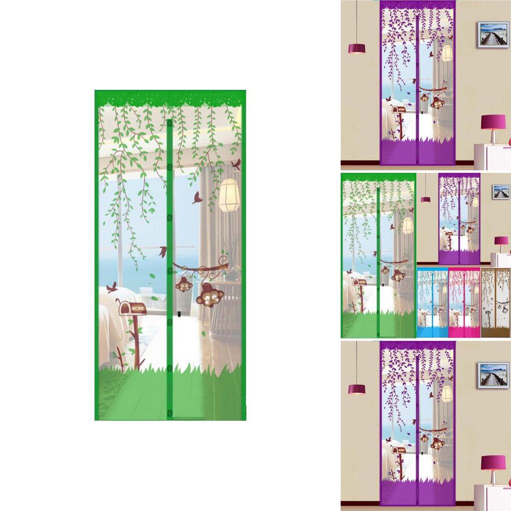Anti Insect Mosquito Bugs Magnetic Tulle Automatic Closing Door Screen Mesh Net