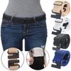 Stretch Belt No Show Flat Buckle Non-Slip Backing