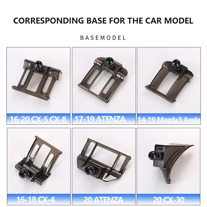 Dedicated Fixed Base For Mazda Atez CX4/CX5/CX8/CX30 Axela Enclave Car Smartphone Holders Mounts Bracket Interior Accessories gbmqn50