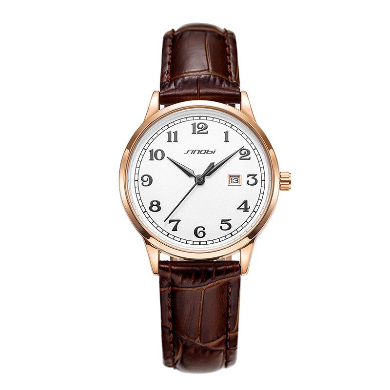 Ladies Watch Niche Premium Retro Watch Waterproof Calendar Quartz Watch 9872