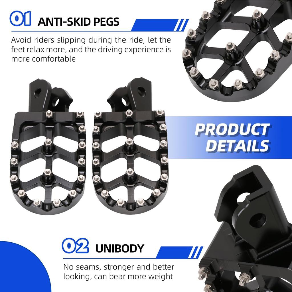CHANGCHENG Dirt Bike Foot Pegs Motorcycle Footpegs Foot Pedals Rests CNC for Sur Ron Light Bee S/X Segway X260 X160 Talaria Sting MX3 MX4 Talaria XXX