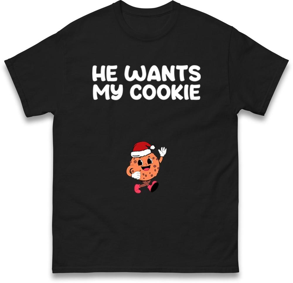 Funny Couples Matching Christmas T Shirt Milk Cookie Matching Rude T Shirt S