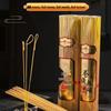 Golden Wealth Attraction Smokeless Bamboo Stick Incense for Home and Buddha Offerings, Available In 33cm, 39cm, and 49cm with Hook Incense Burner.