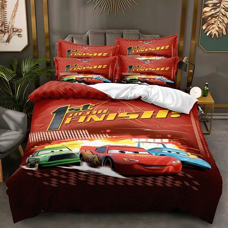 Cartoon Autos Bettwäsche Set Lightning McQueen Bettbezug Jungen Bettwäsche Bettwäsche Geschenk für Kinder