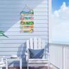 Targhe in Legno da Spiaggia Estiva, con Corda di Canapa Decorazione da Esterno, Arte da Parete Durevole per Portico Balcone Festa in Piscina Vacanza