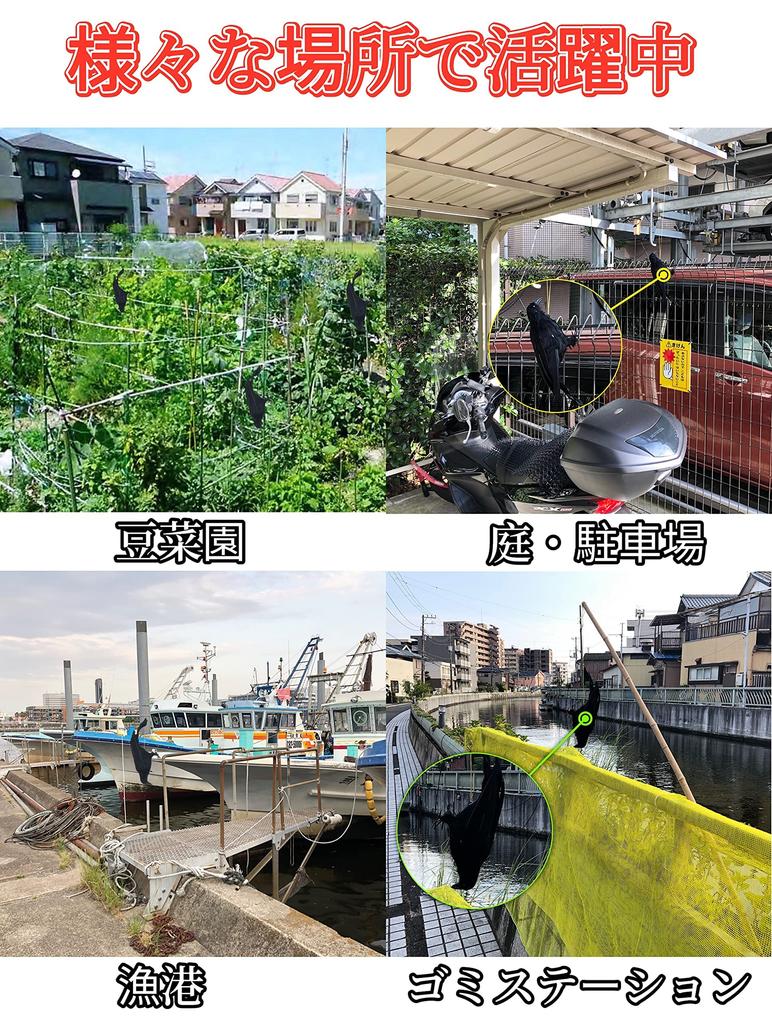 ONESORA Crow Bird Lifelike Feathered Crows Simply Hang to Repel Crows Repellent, Repellent, (2 Life-Size Birds) -