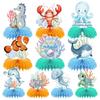 10PCS Set Ocean Animals Centerpieces Under the Sea Decorations  for Gender Reveal Birthday Party