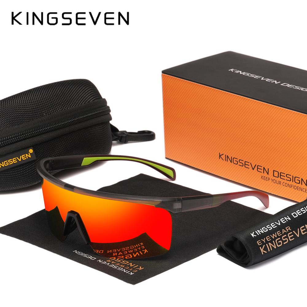 Kingseven Cyklistické sluneční brýle Muži Dámské Cyklistické brýle UV400 Polarizované Bike Outdoorové sportovní brýle