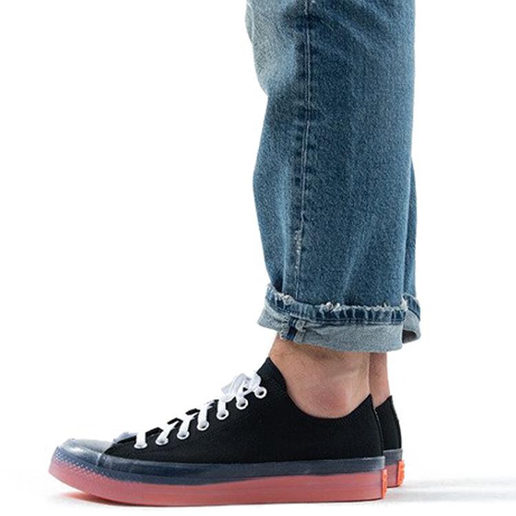 Converse All Star CX Chuck Taylor Ox Comfortable Trendy Low-top Canvas Shoes Unisex Black Orange