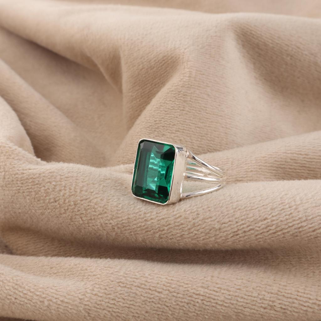 Chrome Diopside Gemstone 925 Sterling Silver Handmade Jewelry Designer Ring For Girl RR-78-14