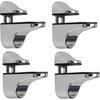 Adjustable Glass Shelf Bracket, 4 Pcs Glass Shelf Bracket, Wall Mounted Glass Clamp, Glass Shelf Bracket, For Glass Shelf - DD
