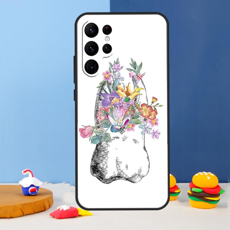 Cute Tooth Dentist Phone Case For Samsung Galaxy S25 Ultra S9 S10 S20 S22 S21 FE S23 Plus S24 Ultra Cover Coque