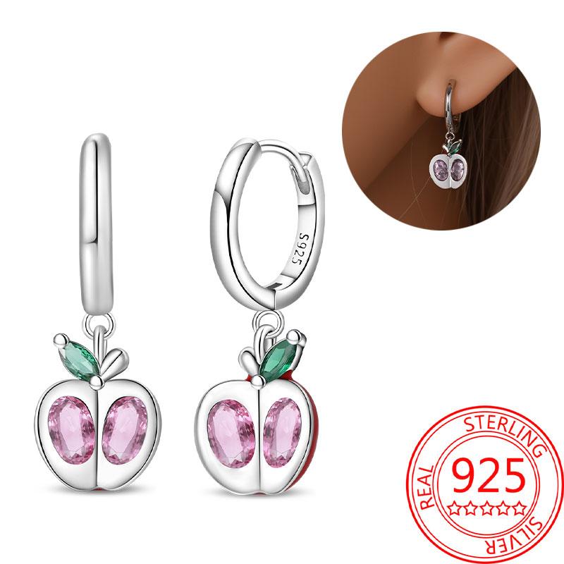 Brincos de abelha para menina adorável amarelo preto dançando abelha feliz s925 brincos de argola presente de aniversário joias de prata