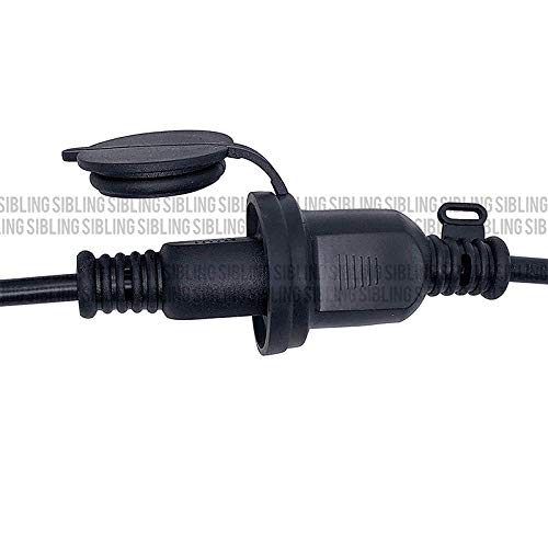 SIBLING Extension Cord Extension Cable Distribution Cord Outdoor 3 Branch 3 Distribution 3 Port Cable PSE Certified Rainproof Cap 1200W (3M)