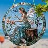 2D Flat Acrylic Bohemian Flower Fairy Decoration , Use No Batteries/Electricity Needed, Unique Indoor/Outdoor Decoration , Multipurpose Traditional