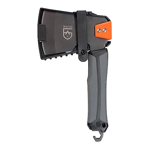 GEAR AID Balta Camp Hatchet: Versatile fire and campground tool with safety cover, hammer, kindling cutter, and tent stake puller.