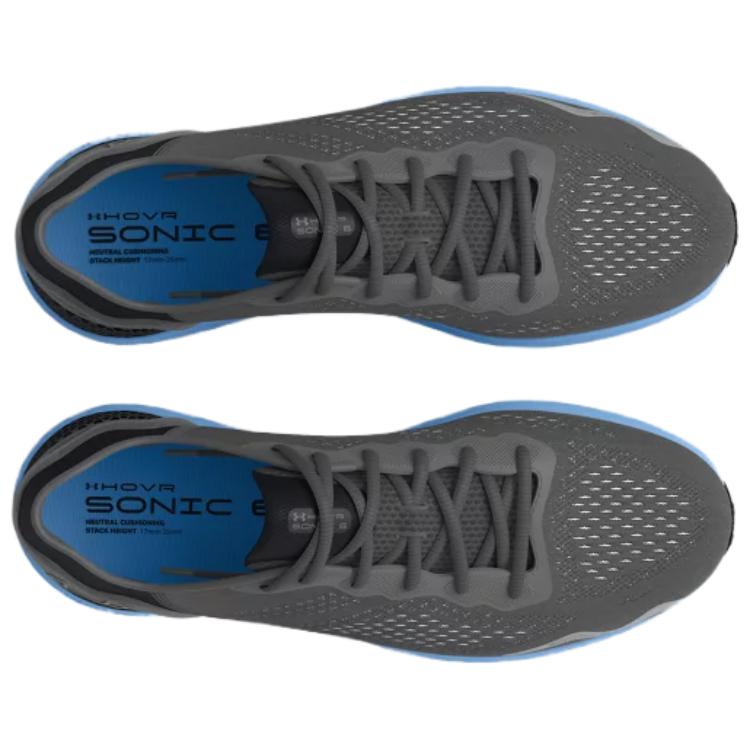 Under Armour HOVR Sonic 6 Castlerock Horizon Blue Herren Sneaker Grau Schwarz 3026121-109