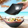 10pcs Heat-resistant Soup Bowl Solid Color Snack Dish Kitchen Tableware Cuisine Dish  Noodle