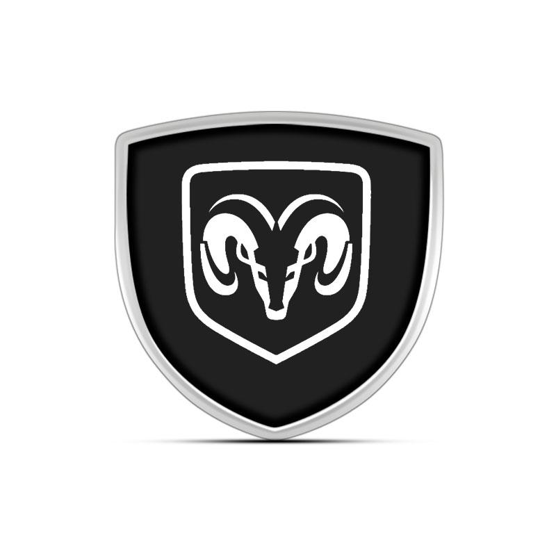 

1Pcs 3D Metal Auto Door Shield Emblem Car Body Badge Sticker Styling for Dodge Journey Ram 1500 Dart Dakota Durango Challeager NITRO SRT Charger чорний