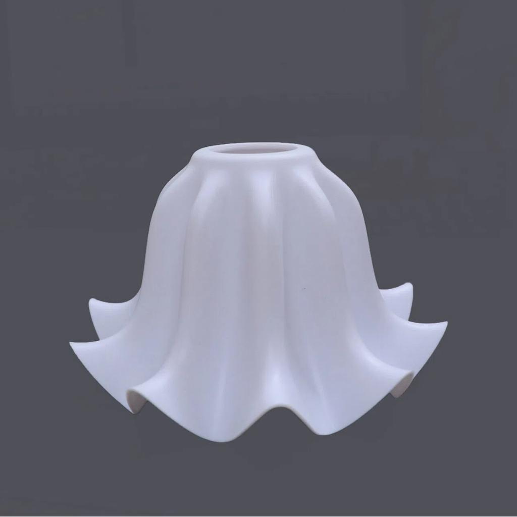 1Pcs Diy Wall Night Restaurant Chandelier Replacement E27 Plastic Bell Orchid Lampshade Hanging Lamp Accessories Table Parts