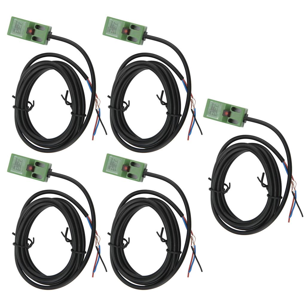 5Pcs Approach Sensor IP65 High Frequency Inductive Proximity Switch NPN Normally Open 10‑30VDC