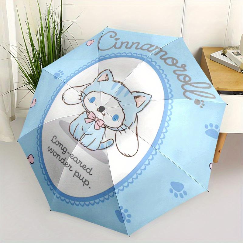 1pc Cat Decoration Cinnamoroll Theme Automatic Opening and Closing Folding - A Good Choice for Gifts, Fashionable and Convenient Umbrella With Cute Ca